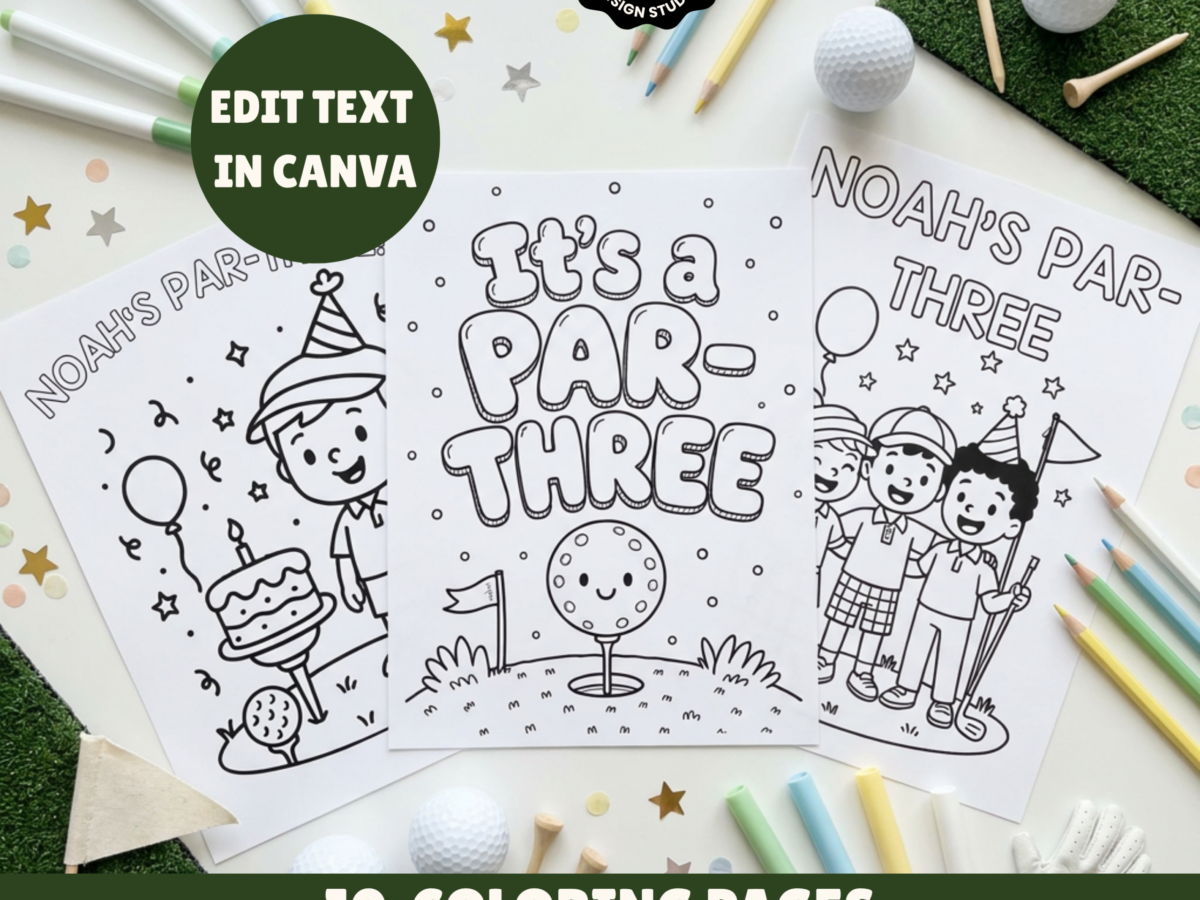 Par three coloring Pages