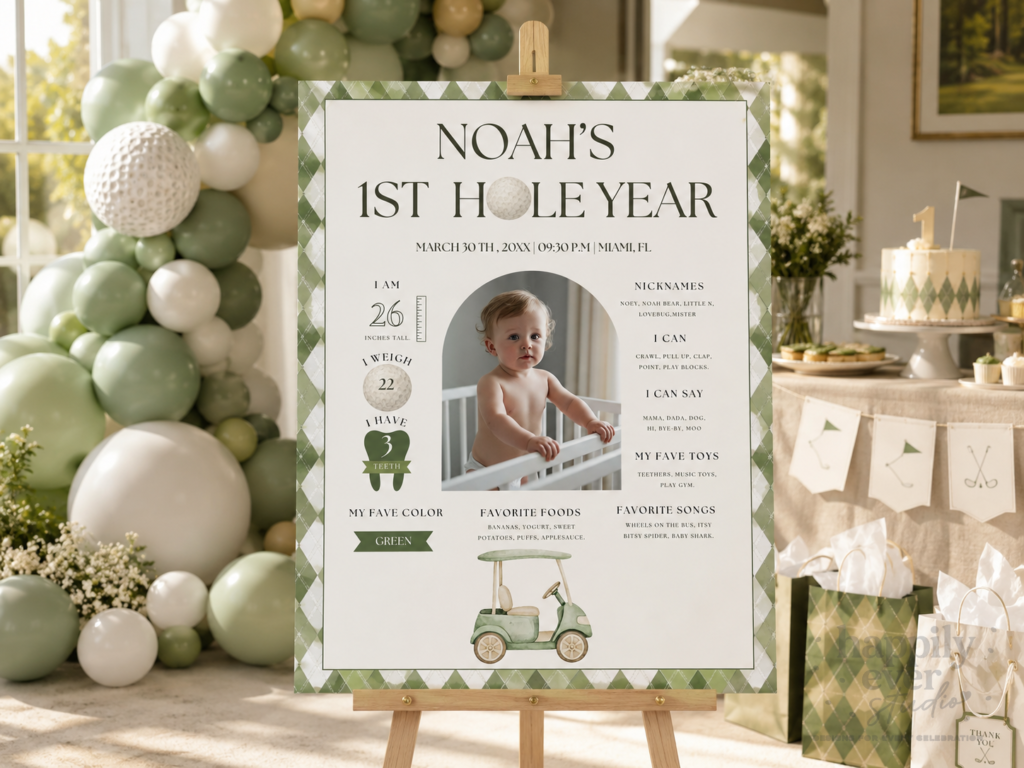 Hole in one milestone poster