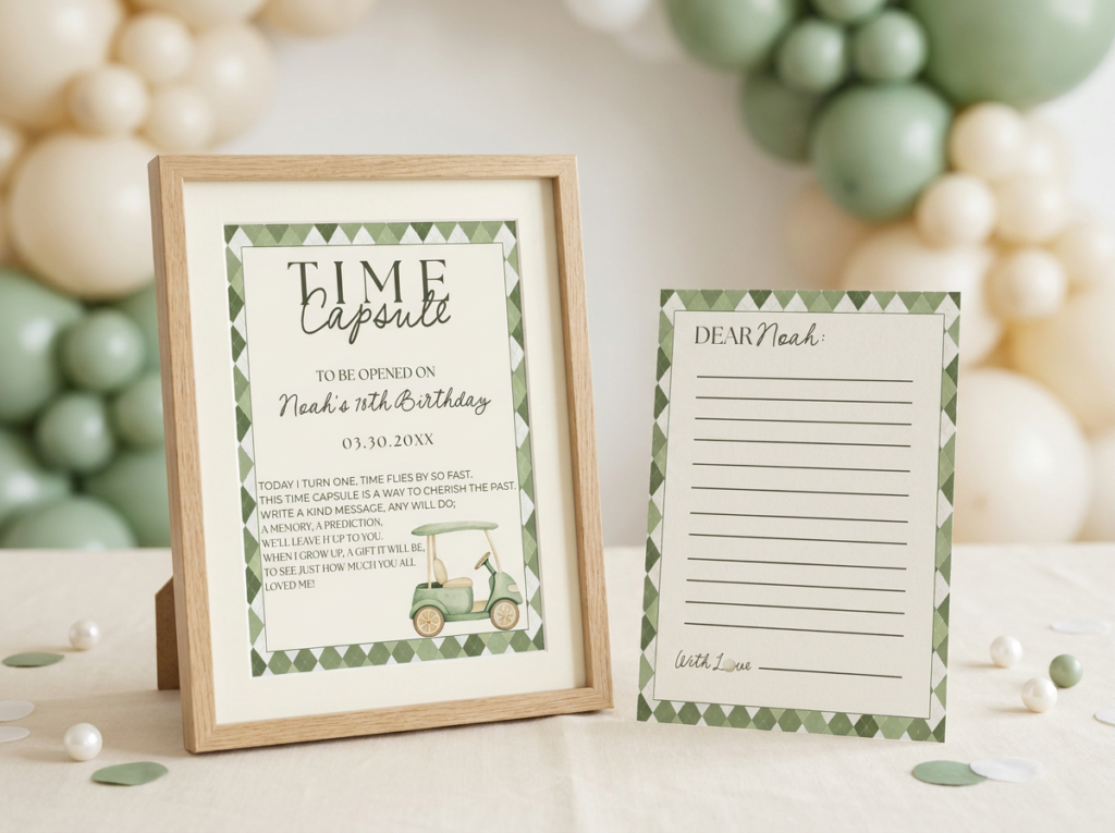 Hole in One First Birthday Time Capsule Set - V2